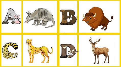 Animal Alphabet A to Z || Zoo Animals For Kids | ABC | A to Z ...