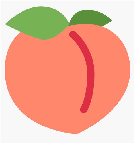 Peach Emoji With Crown Clipart Transparent Download - Twitter Peach ...