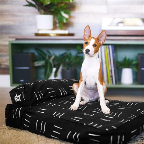 Black 100% Cotton Dog Bed Cover - Non-toxic Replacement Covers with ...