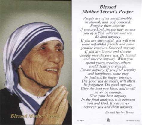 Prayer Mother Teresa Quotes. QuotesGram