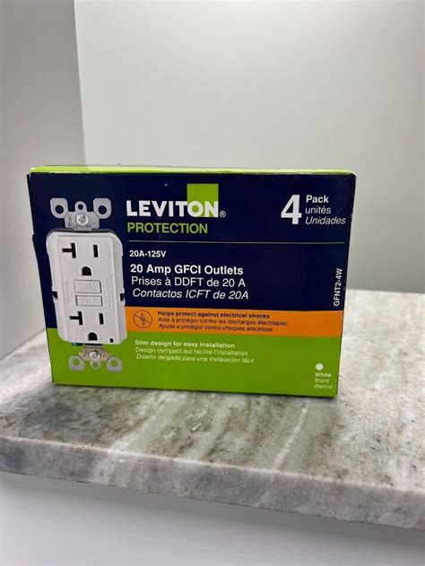 LEVITON GFNT2-4W GFI GFCI 20A OUTLET WHITE 4-PACK BRAND NEW 78477942161 ...