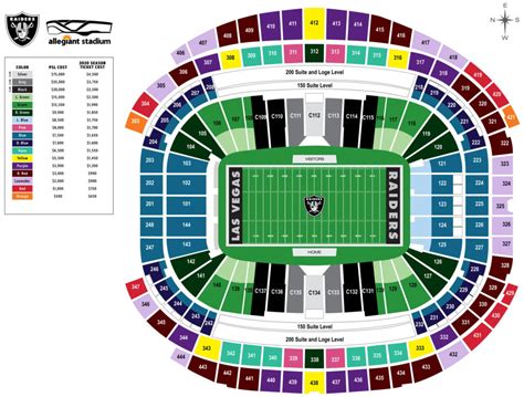 Allegiant Stadium Seat Chart - Stadium Seating Chart