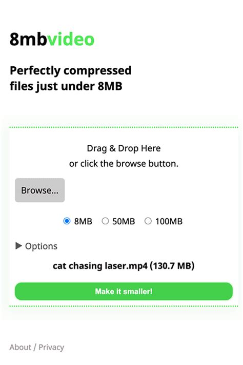 8mb.video: online compressor FREE