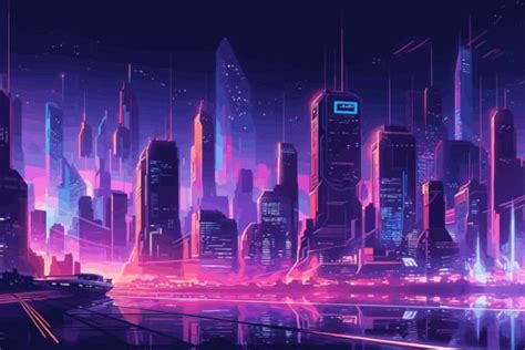 Cyberpunk City Street. Sci-fi Wallpaper Graphic by saydurf · Creative ...