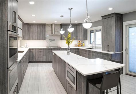 30+ Light Grey Grey Kitchen Cabinets With Wood Countertops - DECOOMO