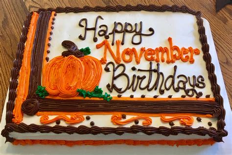 Happy November Birthday Cake