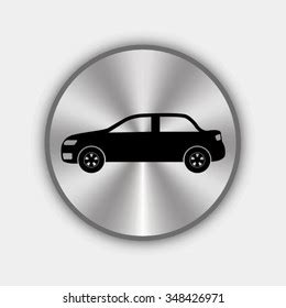 Car Profile Vector Icon On Round Stock Vector (Royalty Free) 348426971 ...