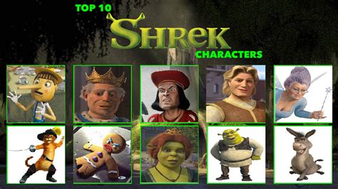 my top 10 favorite shrek characters by cartoonstarreviews on DeviantArt