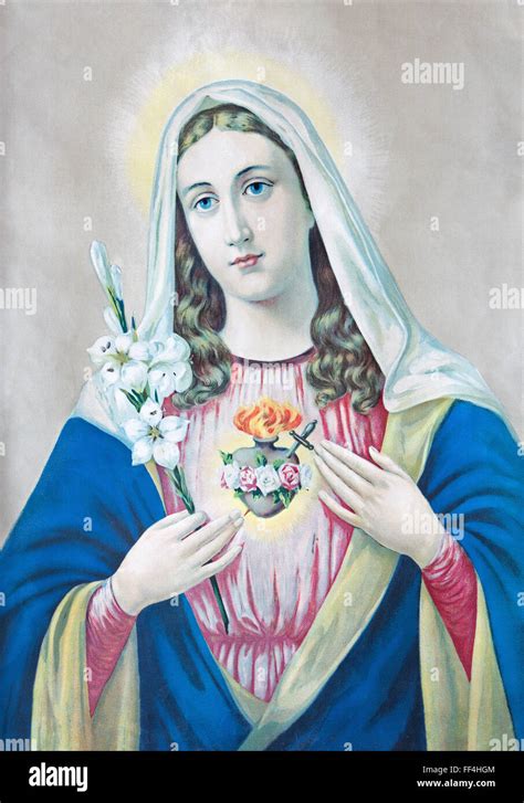 Virgin mary painting hi-res stock photography and images - Alamy