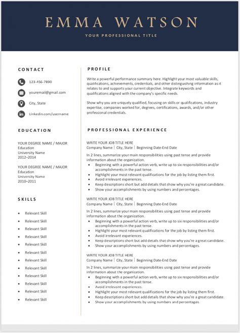 Simple Editable Resume Format Best Resume Examples - Riset