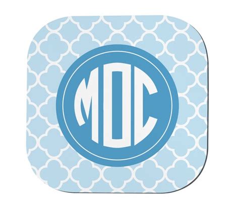 Monogram Coasters Personalized Coasters Initial Coasters