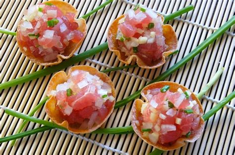 Ahi Tuna Tartare Recipe with Ginger | Cooking On The Weekends