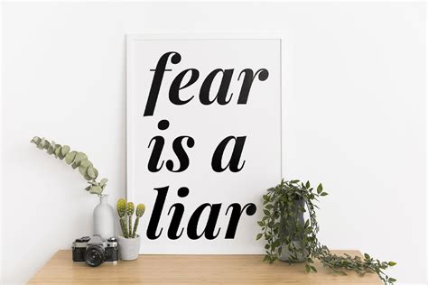 Fear is a Liar Wall Art Bible Verse Printable Artwork Bible - Etsy