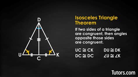 Isosceles Triangle Theorem - Proof, Converse, & Examples