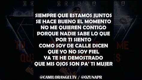 DILE QUE TU ME QUIERES (LETRA) - OZUNA - YouTube