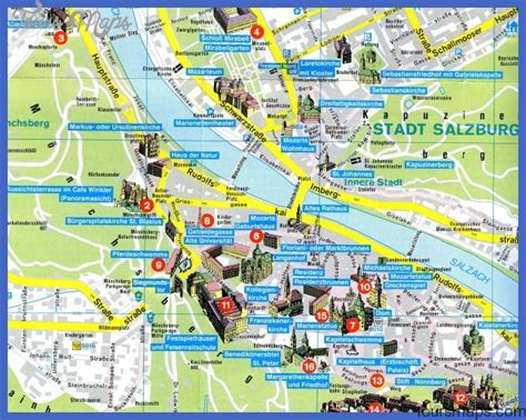 SALZBURG MAP - ToursMaps.com