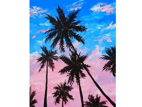 Hawaii Painting Original Art Sunset Acrylic Painting on Canvas | Etsy