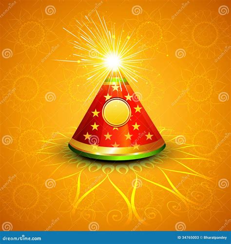 Vector Celebration Glowing Diwali Cracker Stock Illustration ...