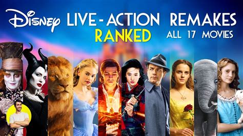 DISNEY LIVE-ACTION REMAKES - All 17 Movies Ranked Worst to Best (w ...