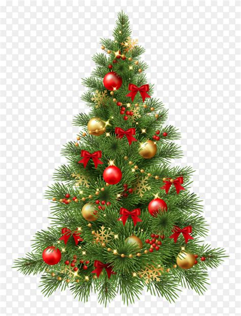 Realistic christmas tree on transparent background PNG - Similar PNG