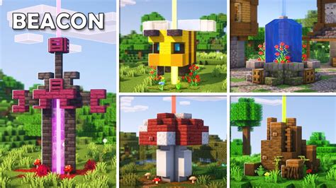 Minecraft | 5 Beacon Design Ideas! - YouTube