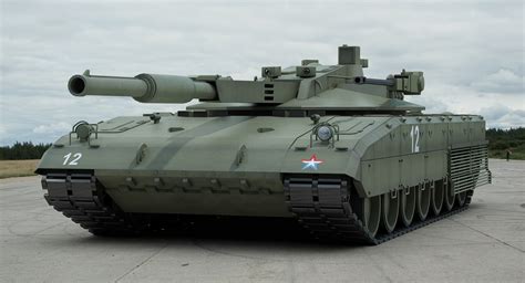 russian t14 armata battle tank 3d 3ds