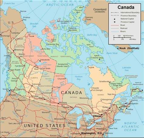 Map of Canada Regional City in the Wolrd: Maps of Canada Political and ...