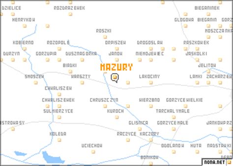 Mazury (Poland) map - nona.net