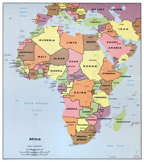 Africa Map Printable