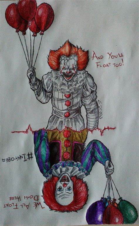 Pennywise 1990 Vs 2017 Drawing Thanks for working thank to 12 subscribe