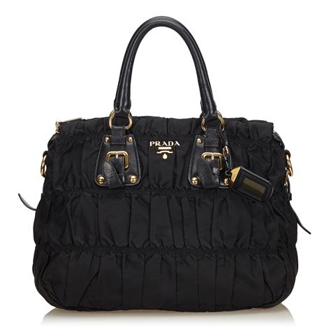 Prada Nylon Handbags Black | semashow.com