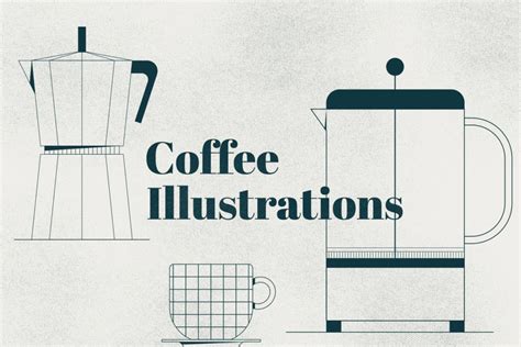 Outline Coffee Illustrations Free Download - Creativetacos