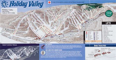 Holiday Valley Ski Area Trail Map