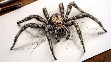 Realist Spider Drawing By Tonysld Background, Spider Picture Drawing ...