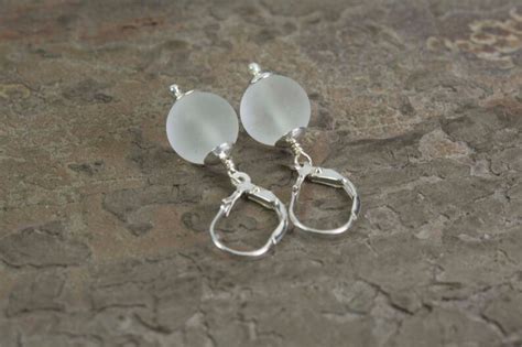 White Quartz Earrings, Natural Crystal Quartz Dangle Earrings, Clear ...