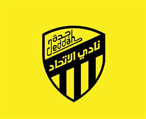 Al Ittihad Club Symbol Logo Black Saudi Arabia Football Abstract Design ...