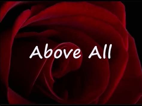 ABOVE ALL by Michael W Smith Lyrics Chords - Chordify