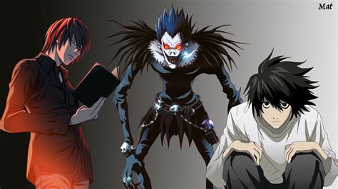 L, Kira, and Ryuk, Ryuk, Yagami Light, Death Note HD wallpaper ...