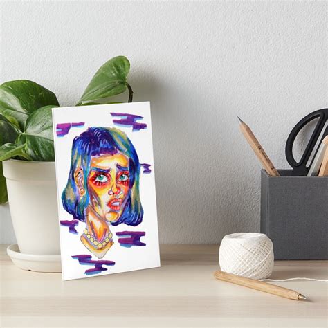 "Glitch aesthetic girl" Art Board Print by Oo-Lily-oO | Redbubble