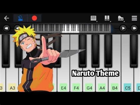 Naruto Blue Bird Piano Easy Tutorial With Numbers #Shorts - YouTube in ...