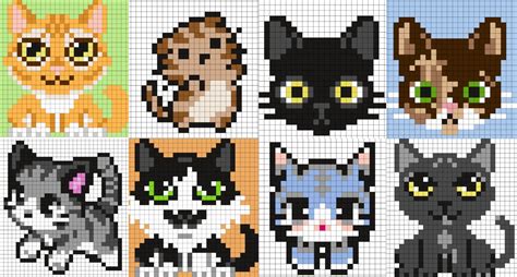 Cat Perler Beads (Over 50 Free Patterns!) - DIY Candy