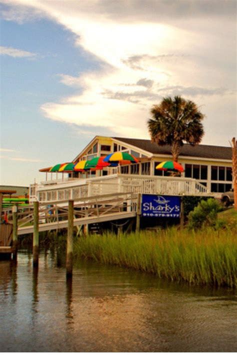 Tucked under the Ocean Isle Beach bridge, Sharky’s features a large ...