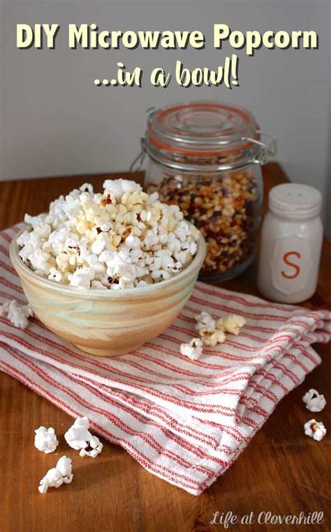 DIY Microwave Popcorn in a Bowl: A Healthy Snack Idea