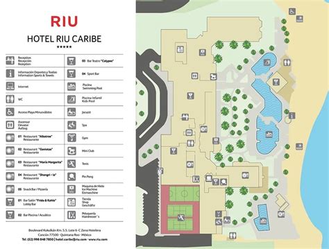 Riu Cancun Map