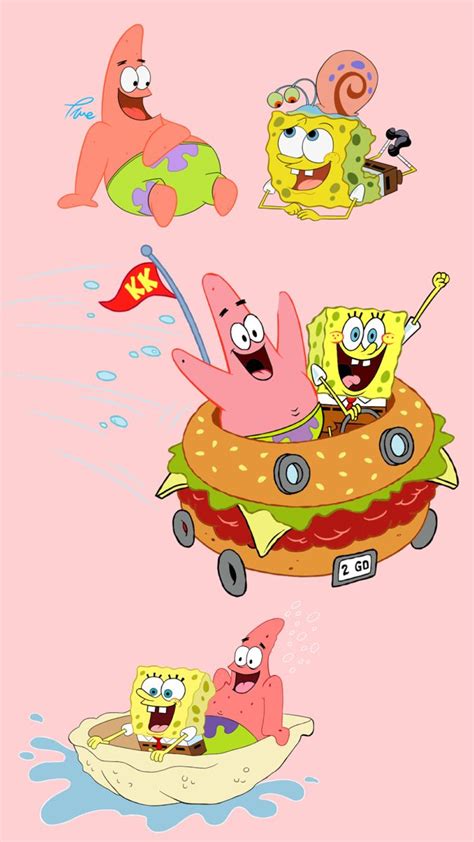 spongebob dan patrick | Wallpaper kartun, Kartu lucu, Kartu