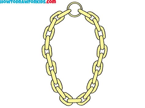 how to draw a chain for kindergarten | Chain, Drawing tutorial easy ...