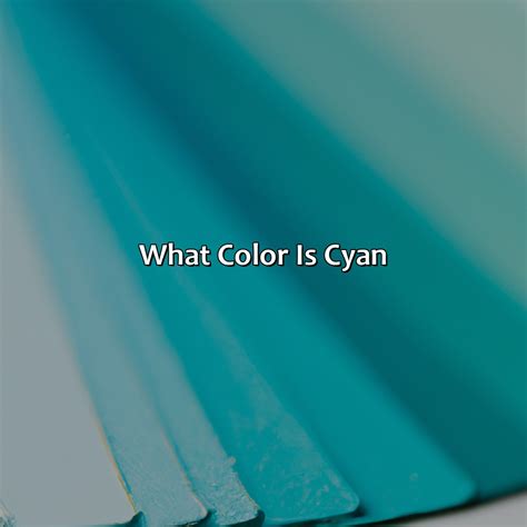 What Color Is Cyan? - colorscombo.com