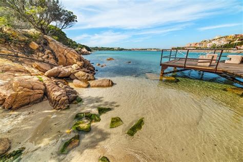 Premium Photo | Small beach in porto cervo