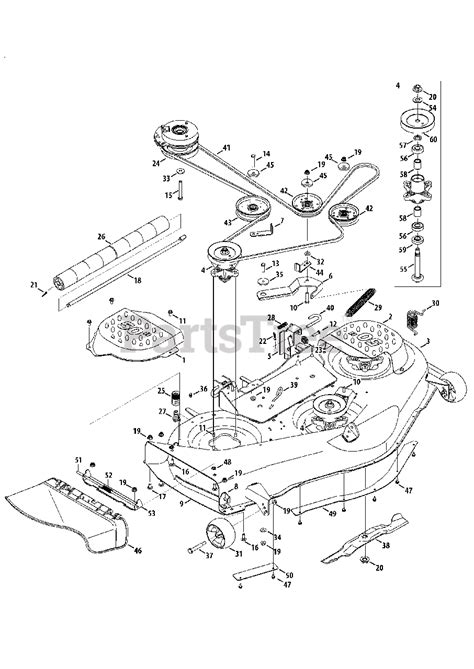 Cub cadet 50 inch deck belt diagram