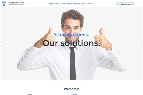 Management Website Template for Business Planning - MotoCMS